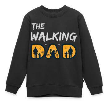 Der Vater des Gehens - Kinder Premium Organic Sweatshirt - Schwarz - Vorne - AI Model Kid Female (0cm)