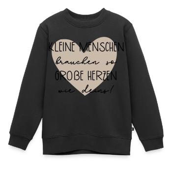 Abschiedsgeschenk mit Herz - Kinder Premium Organic Sweatshirt - Schwarz - Vorne - AI Model Kid Female (0cm)