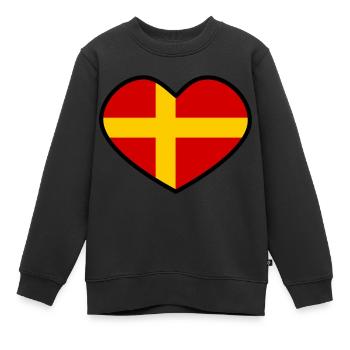 Coeur de Skåne - Sweat Premium enfant bio - noir - Devant - AI Model Kid Female (0cm)