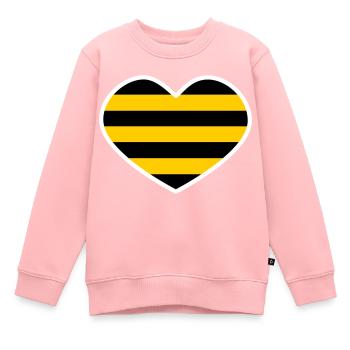 Cœur de rongeur - Sweat Premium enfant bio - rose - Devant - AI Model Kid Female (0cm)
