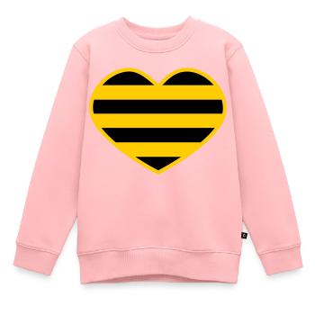 Cœur de rongeur - Sweat Premium enfant bio - rose - Devant - AI Model Kid Female (0cm)