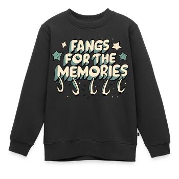 pour les souvenirs - Sweat Premium enfant bio - noir - Devant - AI Model Kid Female (0cm)