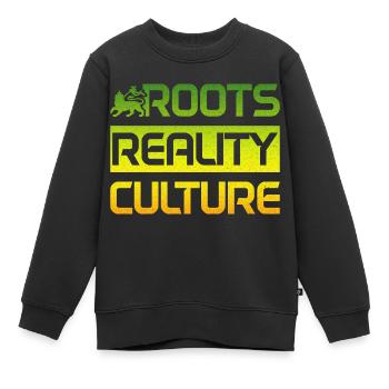 Reggae Musik Rastafari Jamaika - Kinder Premium Organic Sweatshirt - Schwarz - Vorne - AI Model Kid Female (0cm)