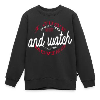 Devise des boulangers chambre citation boulangers chemise - Sweat Premium enfant bio - noir - Devant - AI Model Kid Female (0cm)