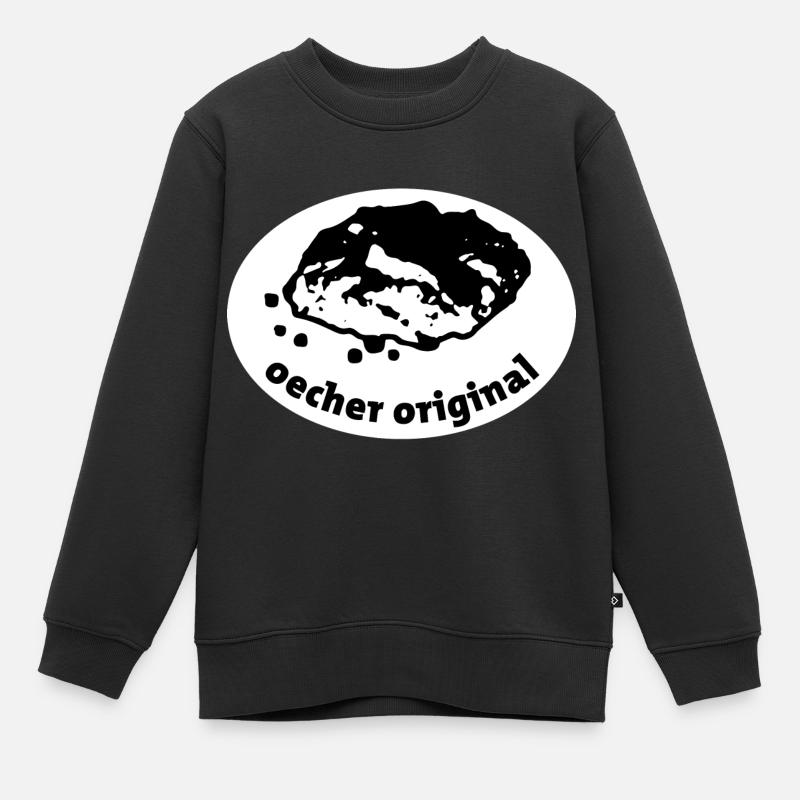 Streuselbrötchen Aachen /Oecher Original - Kinder Premium Organic Sweatshirt - Schwarz