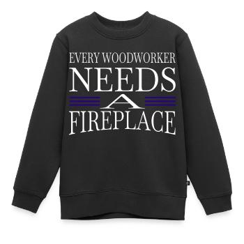 dad gift idea tree feller lumber birthday - Kinder Premium Organic Sweatshirt - Schwarz - Vorne - AI Model Kid Female (0cm)
