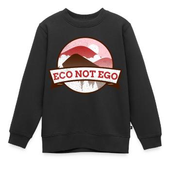 Eco not Ego - Kinder Premium Organic Sweatshirt - Schwarz - Vorne - AI Model Kid Female (0cm)