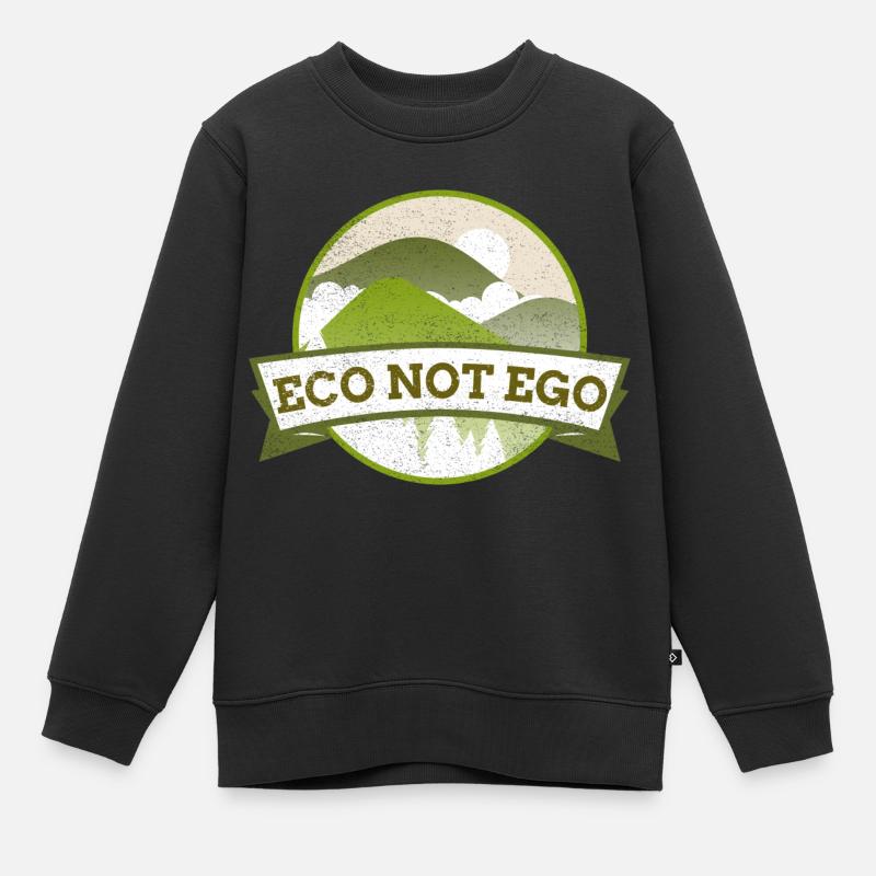 L’éco et non l’ego - Sweat Premium enfant bio - noir