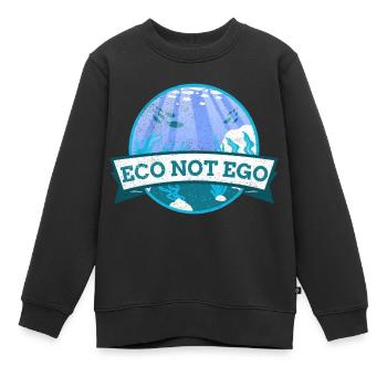 Protection de l’environnement, l’écologie et non l’ego - Sweat Premium enfant bio - noir - Devant - AI Model Kid Female (0cm)