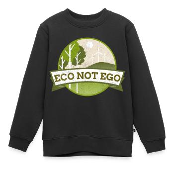 Protection de l’environnement, l’écologie et non l’ego - Sweat Premium enfant bio - noir - Devant - AI Model Kid Female (0cm)