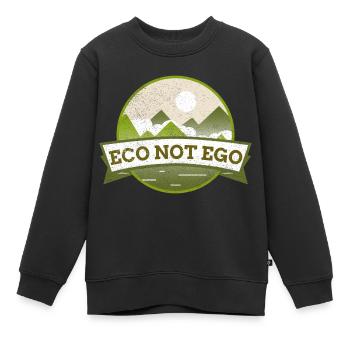 Protection de l’environnement, l’écologie et non l’ego - Sweat Premium enfant bio - noir - Devant - AI Model Kid Female (0cm)