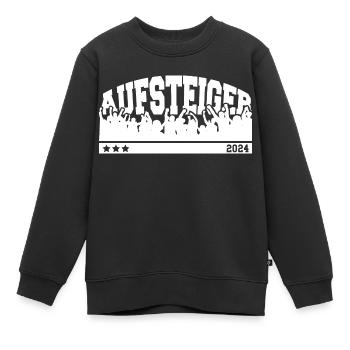 Aufsteiger 2024 Aufstieg Fußball Handball - Kinder Premium Organic Sweatshirt - Schwarz - Vorne - AI Model Kid Female (0cm)