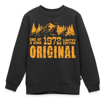 Geburtstagsgeschenk 1972 - 1972 - Kinder Premium Organic Sweatshirt - Schwarz - Vorne - AI Model Kid Female (0cm)