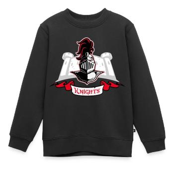 Ritter - Kinder Premium Organic Sweatshirt - Schwarz - Vorne - AI Model Kid Female (0cm)