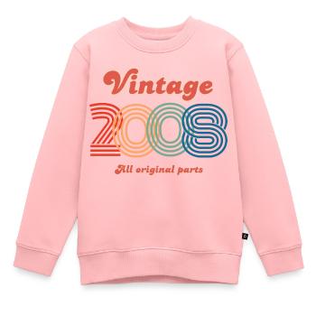 Jahrgang 2008 alle Originalteile - Kinder Premium Organic Sweatshirt - Rosa - Vorne - AI Model Kid Female (0cm)