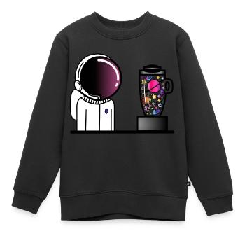 The urge to mix the universe - Kinder Premium Organic Sweatshirt - Schwarz - Vorne - AI Model Kid Female (0cm)