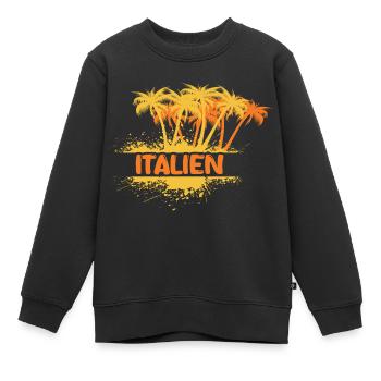 Party Italien - Kinder Premium Organic Sweatshirt - Schwarz - Vorne - AI Model Kid Female (0cm)