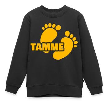 Geburt Tamme - Kinder Premium Organic Sweatshirt - Schwarz - Vorne - AI Model Kid Female (0cm)