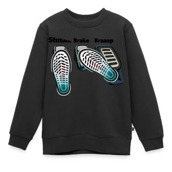 3 Pedals, 1 Love - Kinder Premium Organic Sweatshirt - Schwarz - Vorne - AI Model Kid Female (0cm)
