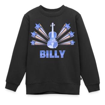 Billy en tant qu’instrument de musique - Sweat Premium enfant bio - noir - Devant - AI Model Kid Female (0cm)