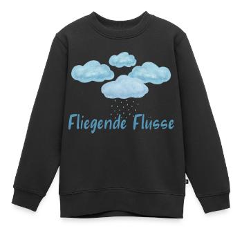 Fliegende Flüsse Wolken Regenwald Amazonas - Kinder Premium Organic Sweatshirt - Schwarz - Vorne - AI Model Kid Female (0cm)