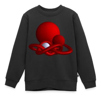 Zusammenhalt - Kinder Premium Organic Sweatshirt - Schwarz - Vorne - AI Model Kid Female (0cm)