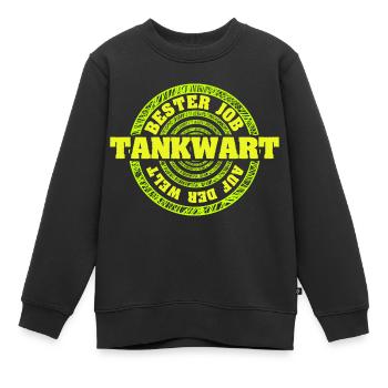 Emploi Préposé à la station-service - Sweat Premium enfant bio - noir - Devant - AI Model Kid Female (0cm)
