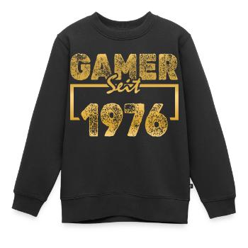PC 1976 - Sweat Premium enfant bio - noir - Devant - AI Model Kid Female (0cm)