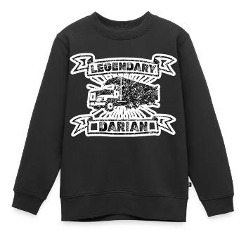Darian als Vorname - Kinder Premium Organic Sweatshirt - Schwarz - Vorne - AI Model Kid Female (0cm)