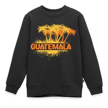 Party Guatemala - Kinder Premium Organic Sweatshirt - Schwarz - Vorne - AI Model Kid Female (0cm)