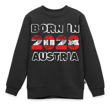 Austria 2028 - Kinder Premium Organic Sweatshirt - Schwarz - Vorne - AI Model Kid Female (0cm)