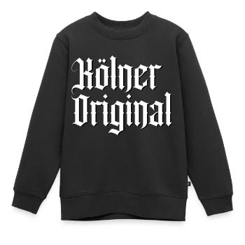 Kölner Original (Kölsche Original) – FC Shirt Köln - Kinder Premium Organic Sweatshirt - Schwarz - Vorne - AI Model Kid Female (0cm)