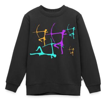 Archer 3 - Sweat Premium enfant bio - noir - Devant - AI Model Kid Female (0cm)