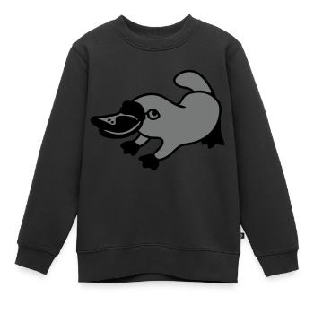Schnabeltier - Kinder Premium Organic Sweatshirt - Schwarz - Vorne - AI Model Kid Female (0cm)