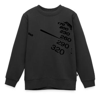 compteur vitesse - Sweat Premium enfant bio - noir - Devant - AI Model Kid Female (0cm)