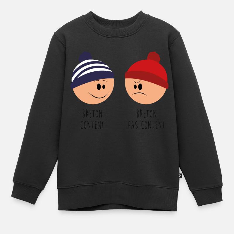 Humeur du Breton - Sweat Premium enfant bio - noir