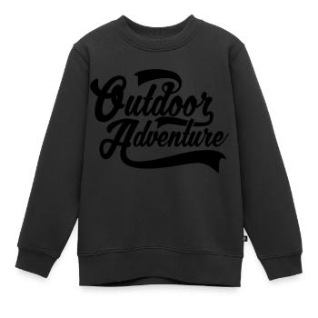Outdoor Adventure - Kinder Premium Organic Sweatshirt - Schwarz - Vorne - AI Model Kid Female (0cm)