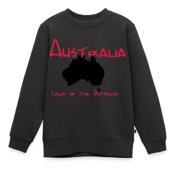Australien - Kinder Premium Organic Sweatshirt - Schwarz - Vorne - AI Model Kid Female (0cm)