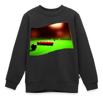 BILLARD - photo - Sweat Premium enfant bio - noir - Devant - AI Model Kid Female (0cm)