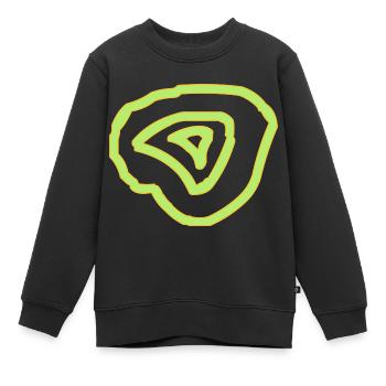 Cercles - Sweat Premium enfant bio - noir - Devant - AI Model Kid Female (0cm)