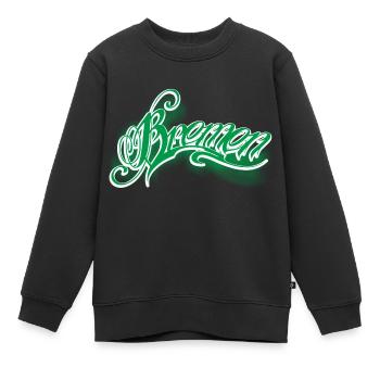 Brême - Sweat Premium enfant bio - noir - Devant - AI Model Kid Female (0cm)