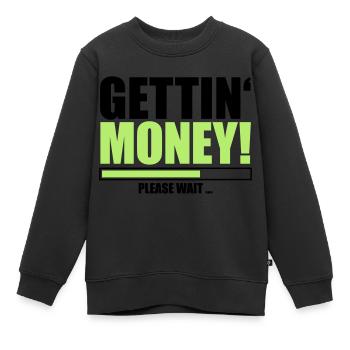 chargement s'il vous plaît loin chargement barre de chargement buendel geldsc - Sweat Premium enfant bio - noir - Devant - AI Model Kid Female (0cm)