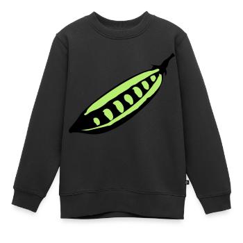 Pois - Sweat Premium enfant bio - noir - Devant - AI Model Kid Female (0cm)