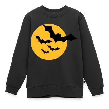 Chauve-souris - Sweat Premium enfant bio - noir - Devant - AI Model Kid Female (0cm)