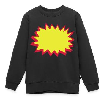 comic blase - comic bubble - Kinder Premium Organic Sweatshirt - Schwarz - Vorne - AI Model Kid Female (0cm)