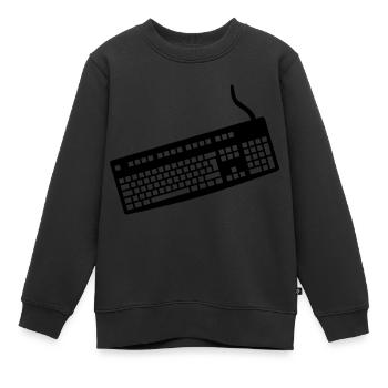 Tastatur - Kinder Premium Organic Sweatshirt - Schwarz - Vorne - AI Model Kid Female (0cm)