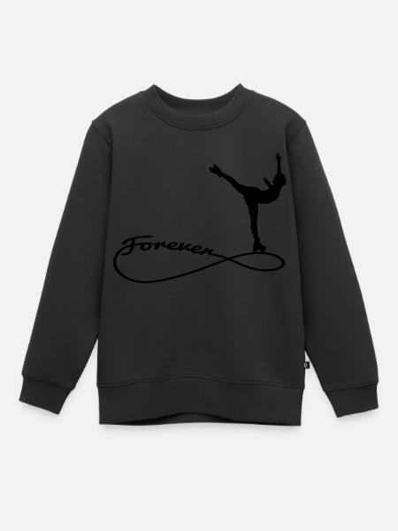 forever rollkunst1 - Kinder Premium Organic Sweatshirt - Schwarz