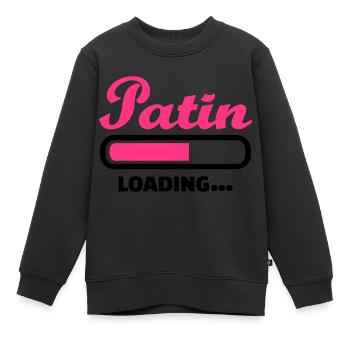 Patin - Kinder Premium Organic Sweatshirt - Schwarz - Vorne - AI Model Kid Female (0cm)
