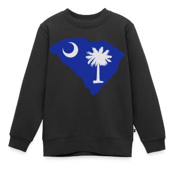 South Carolina - Kinder Premium Organic Sweatshirt - Schwarz - Vorne - AI Model Kid Female (0cm)