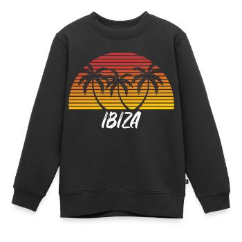 Ibiza - Sweat Premium enfant bio - noir - Devant - AI Model Kid Female (0cm)